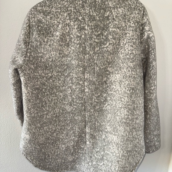 Democracy Lined Zip Up gray animal print jacket. - Picture 6 of 8